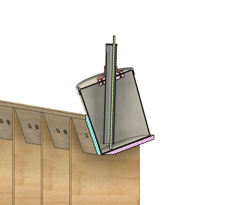 Cross-Sectional View of Pump in Bucket
