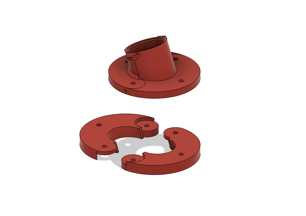 Model of Collar Attachment in Fusion360