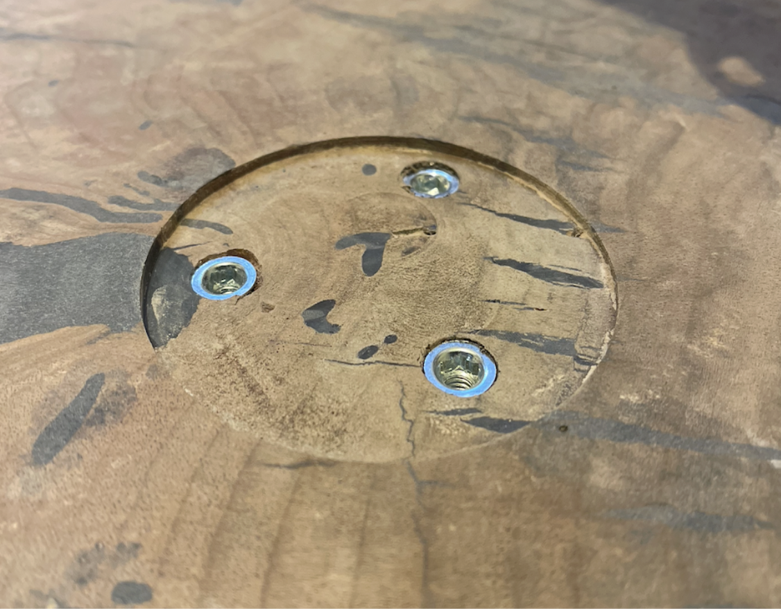 Recessed Section for Mounting Base